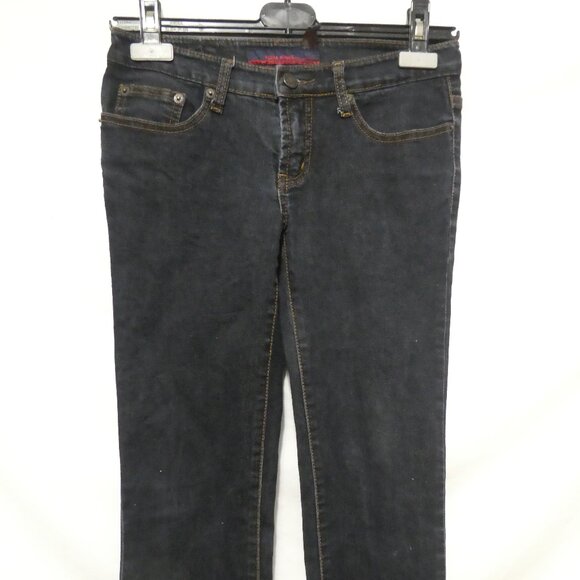 YGDA JEANS | size 28 | Classic Dark Denim Jeans | Button and Zip-Up Closure - Picture 6 of 16